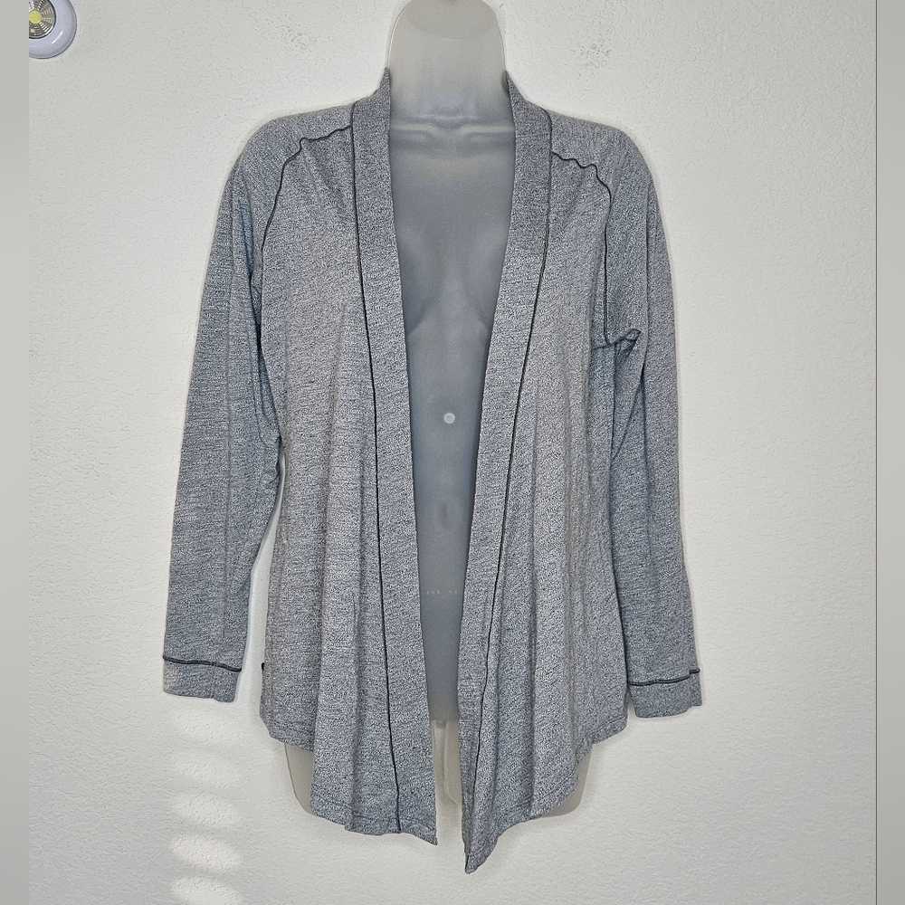 Outdoor Research Textured Embroidered Exposed Seam Open Waterfall Cardigan